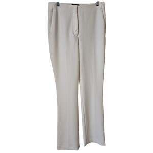 Express Women's Size Small Super Soft Twill Boot High Rise White Dress Pant Work